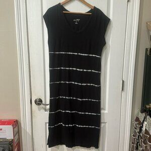 Universal thread size medium, blue, tie-dye, cotton, midi dress